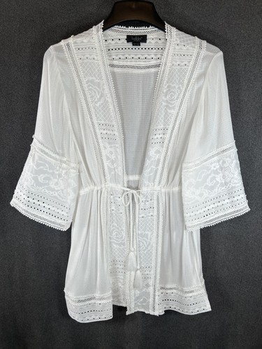 Belldini tie waist white - tie-waist,